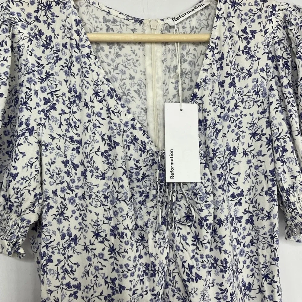 Reformation Trisha Johanna Dress US 2 UK 6 / 8 Floral Boho Midi BNWT Sold Out - Picture 7 of 10